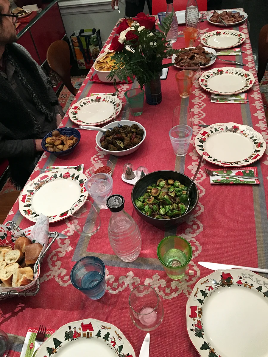 A scrumptious Christmas meal.