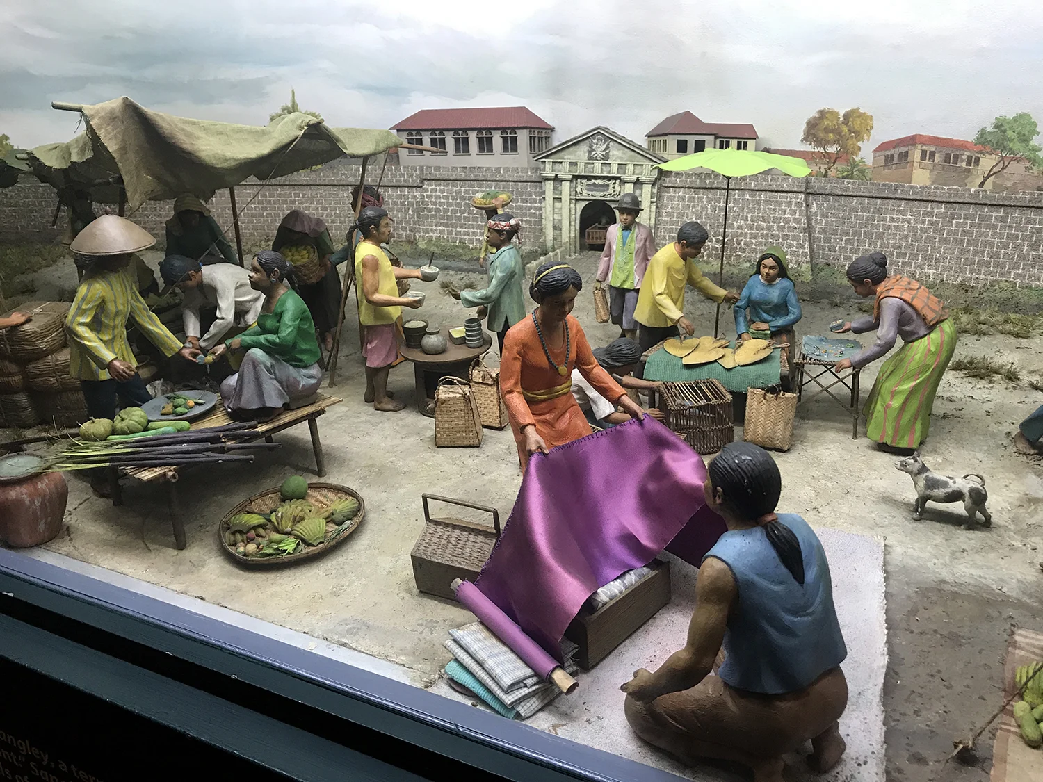 Here, the Chinese trade with the locals.