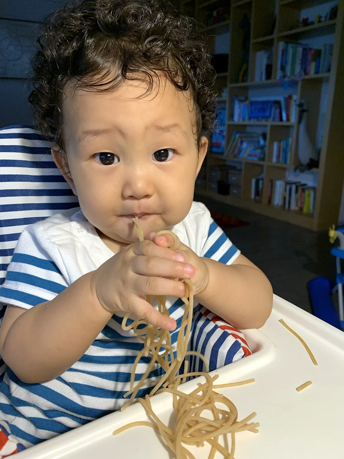 He couldn't help but put it in his mouth.