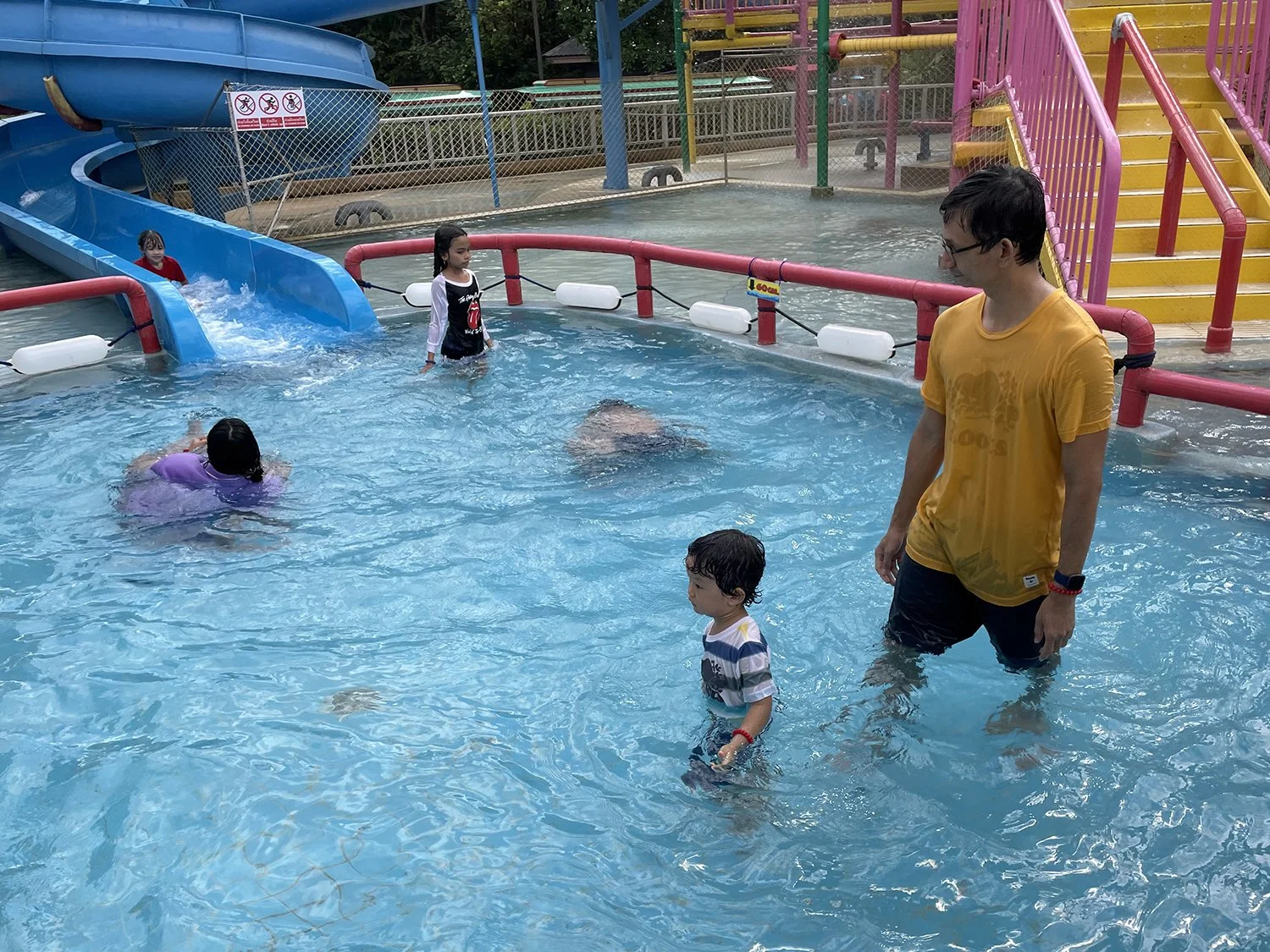 Hey, this pool is actually swimming depth.