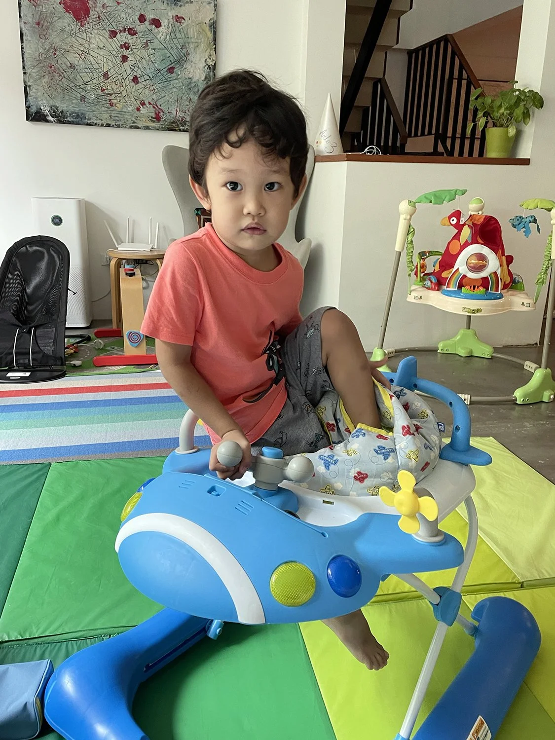 Uh oh. Looks like someone's regressed to needing a walker!
