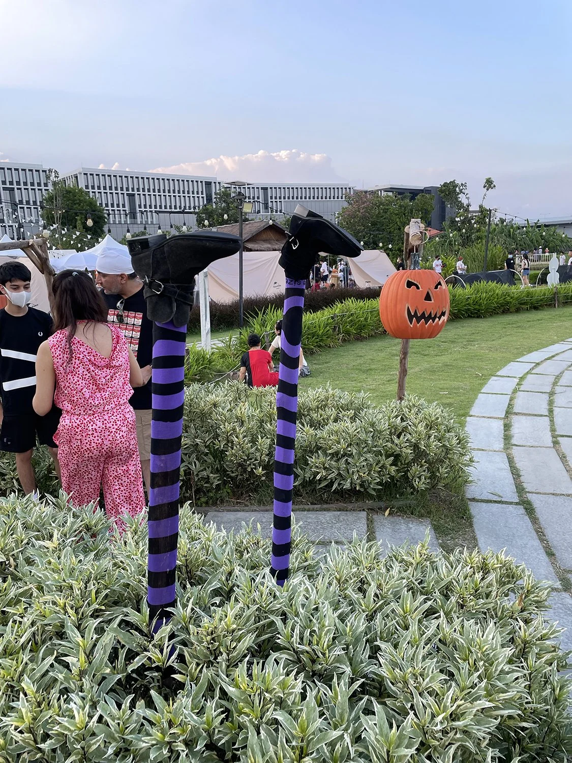 Have to give the Farm credit for their Halloween decorations!