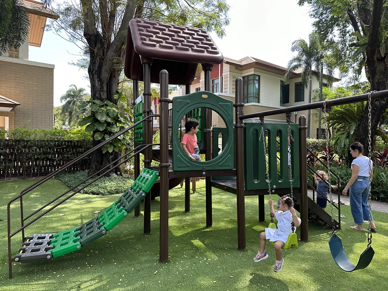 Arlo preferred to play at the playground outside.