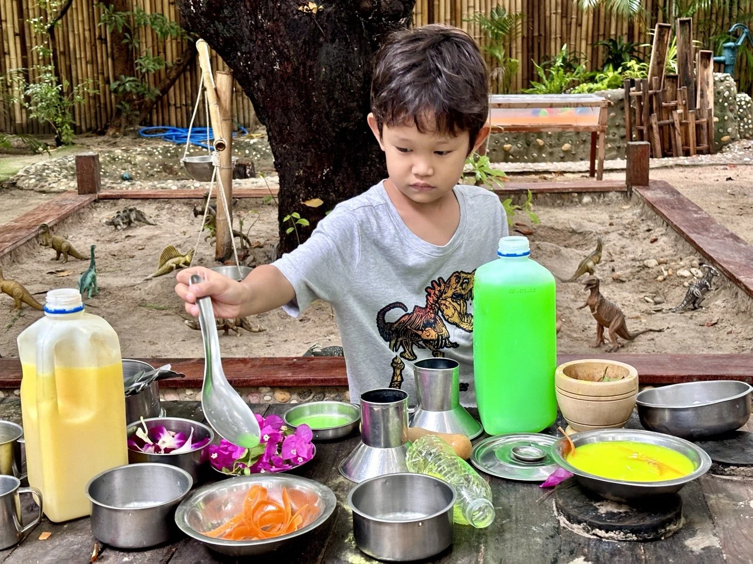 Speaking of breakfast, Arlo is preparing a very radioactive one.