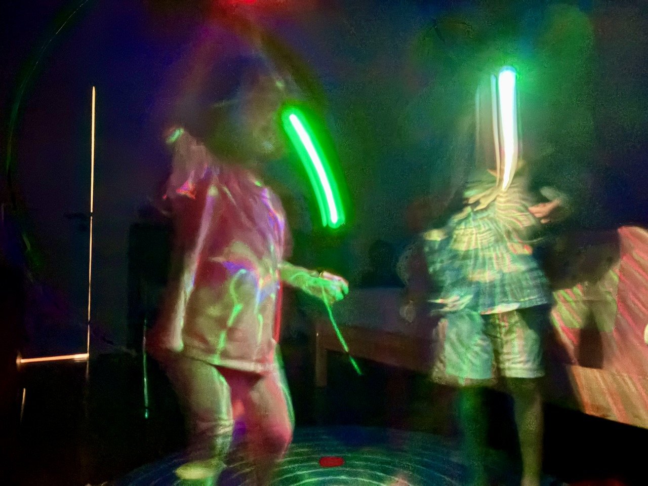Dancing with the little LEDs from Taiwanese lanters.