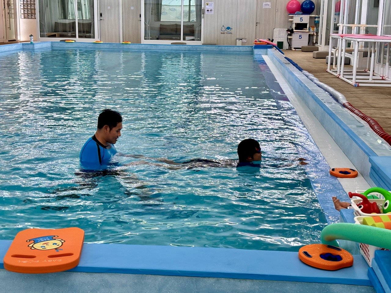 45 minutes of non-stop swimming!