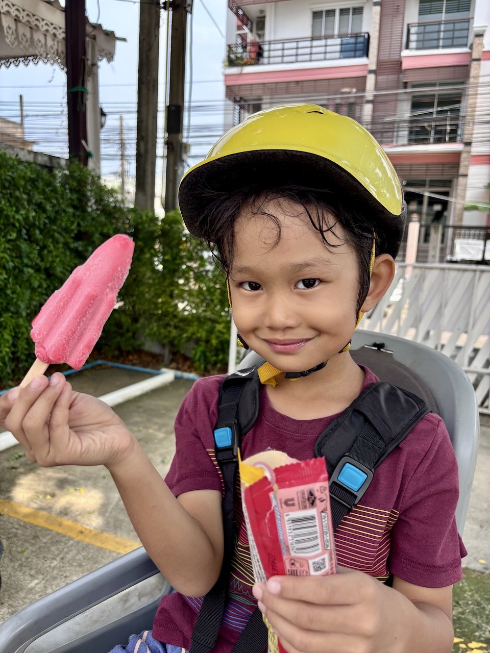That popsicle is surely well-earned.
