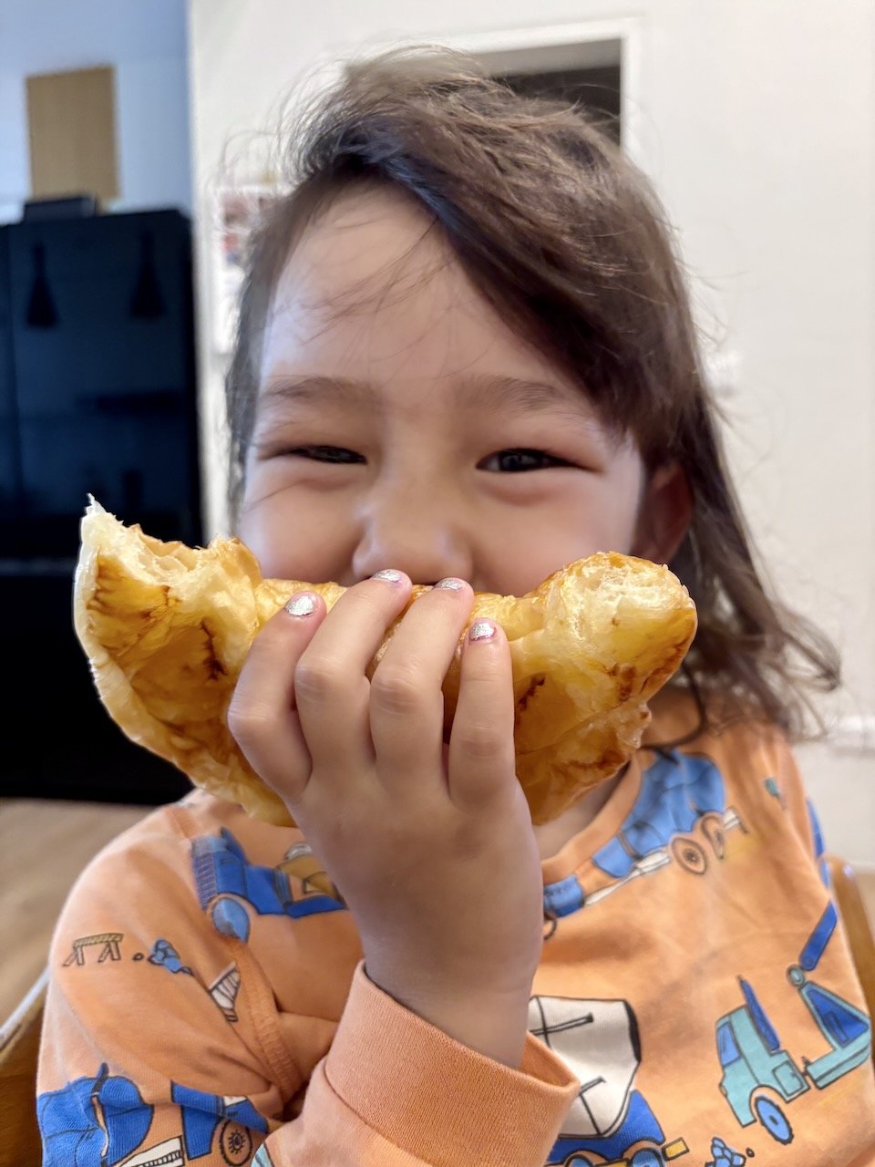 A big crescent smile!