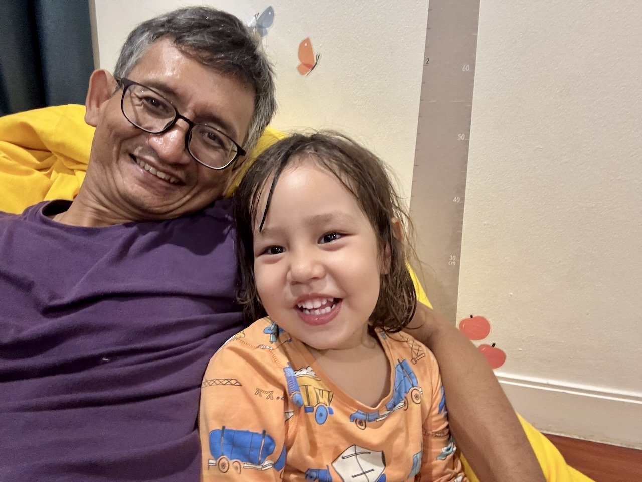 Bedtime with Dad tonight.