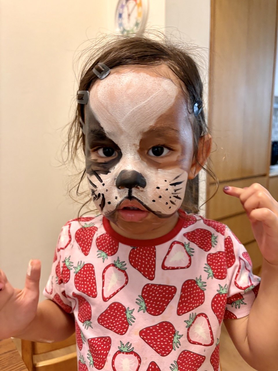 Dog? Cat? Bandit? Black eyes!?!