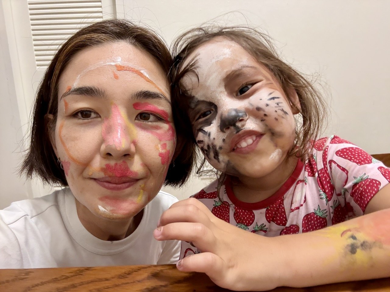 Although I must say, she's a natural at doing face paint!