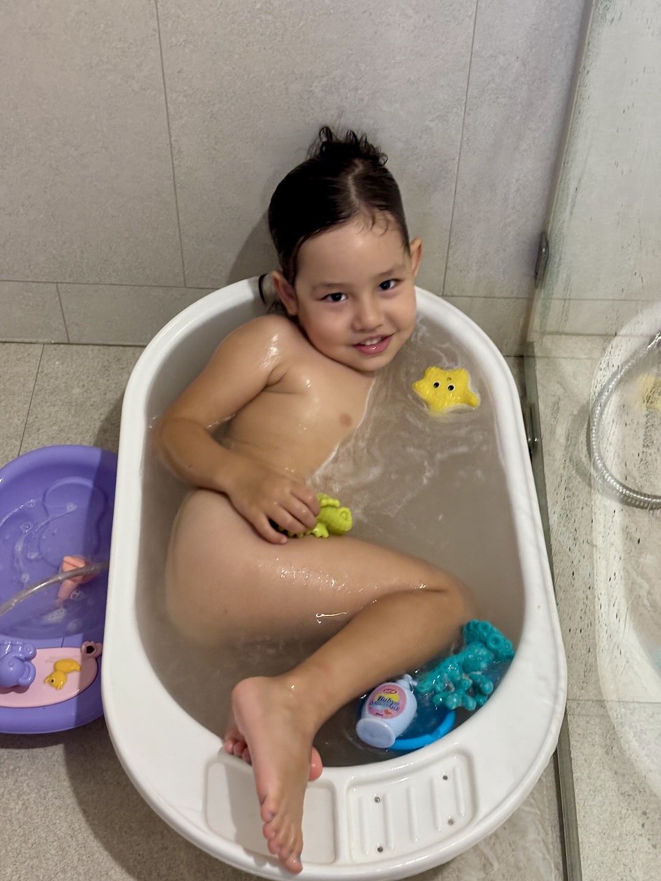 The bathtub has not lost its holding power yet.
