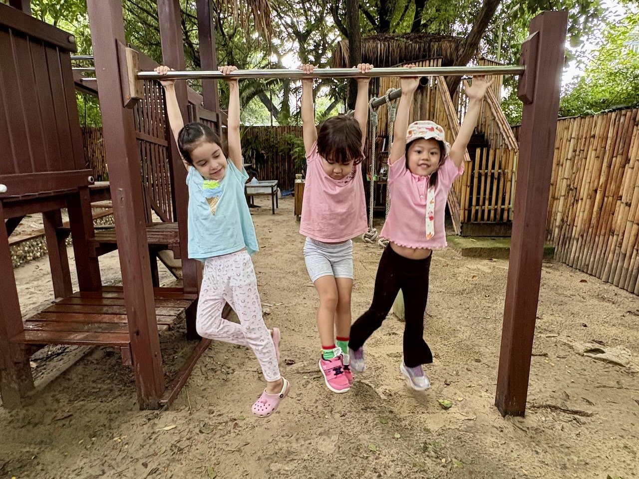 Just hanging out with Arlo's classmates.