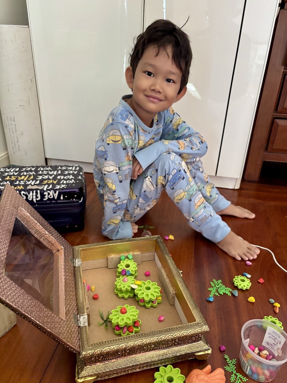 More treasure for his treasure box.