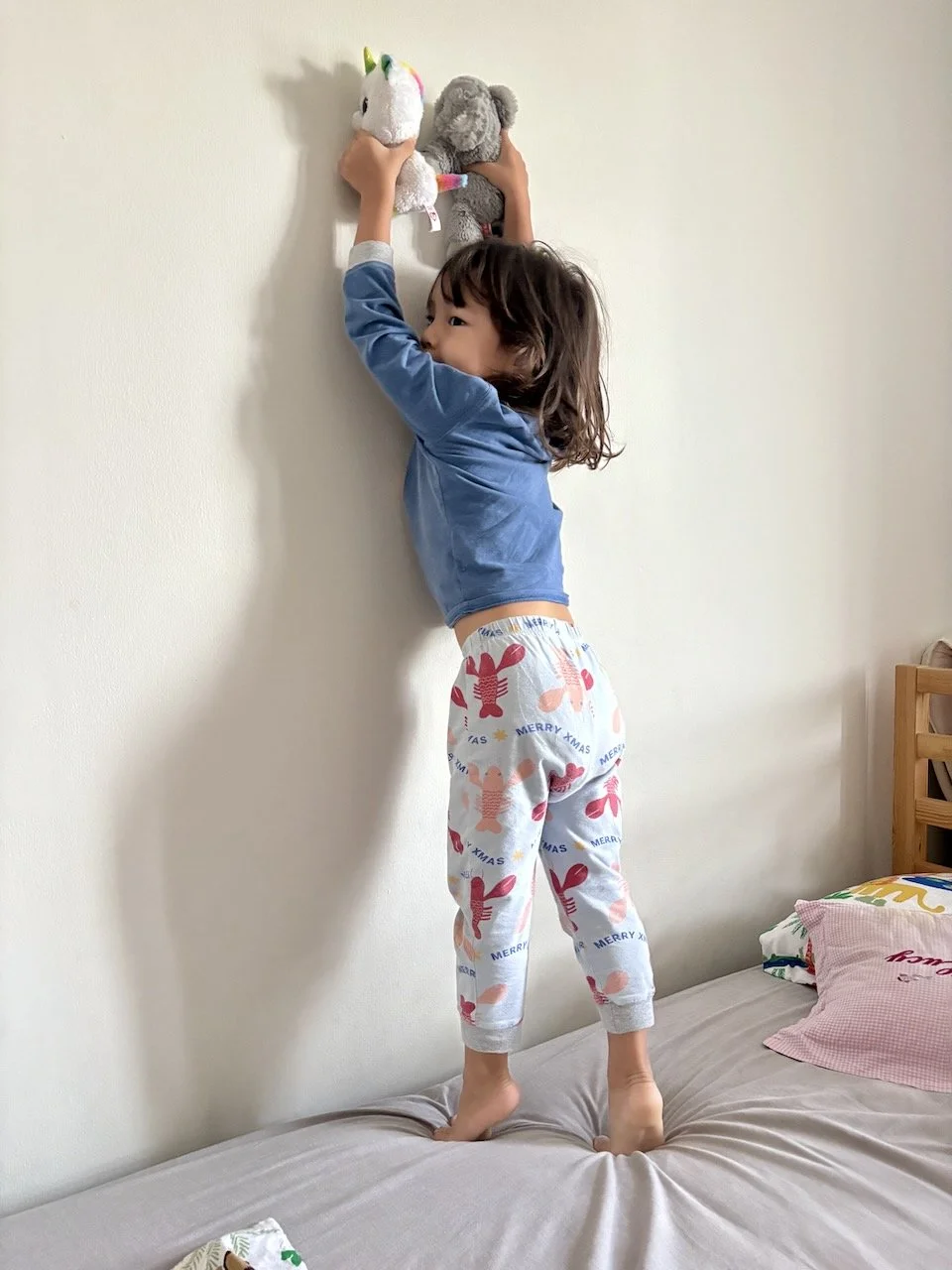 Helping Cat and Koali be tall.