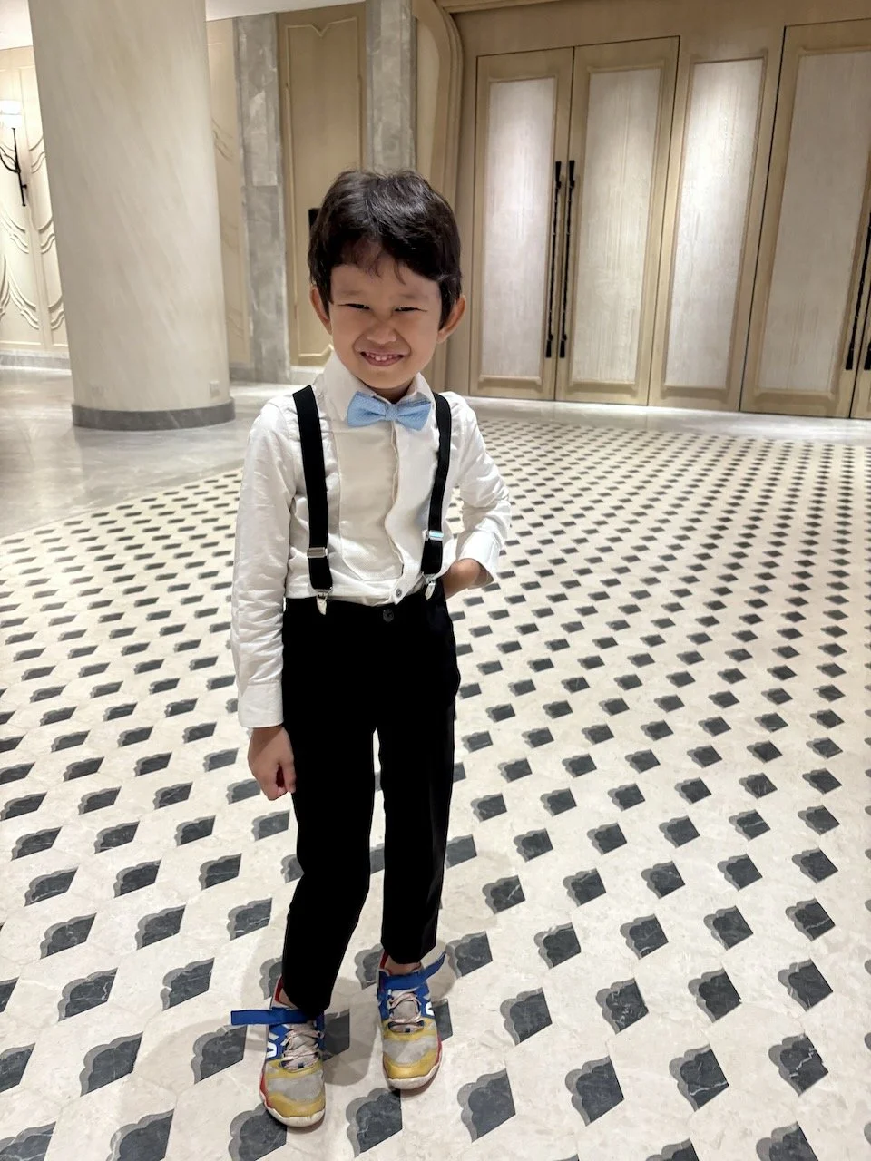 (Working on his poses.)