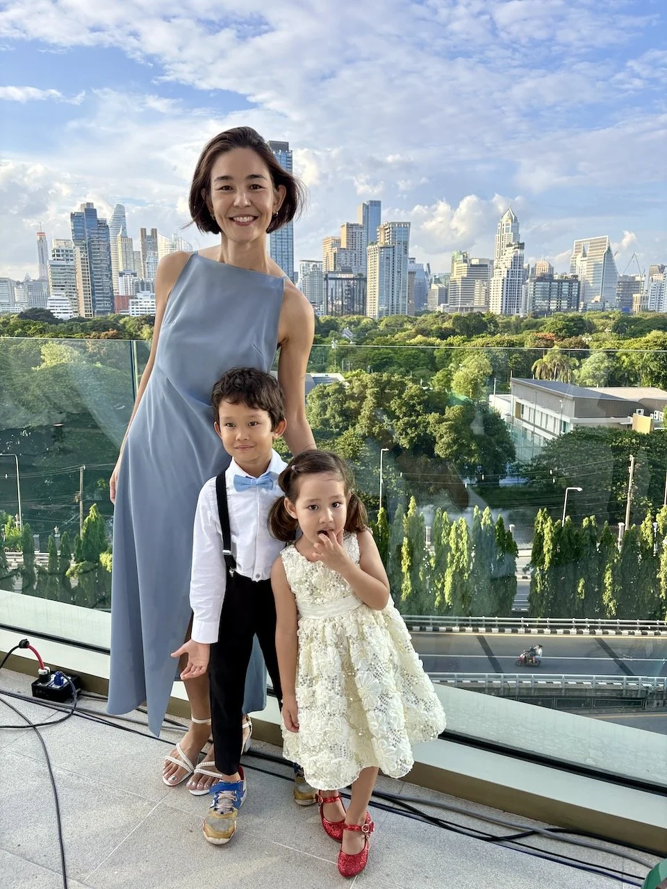 But the view of Lumpini Park (and skyline beyond) is spectacular.