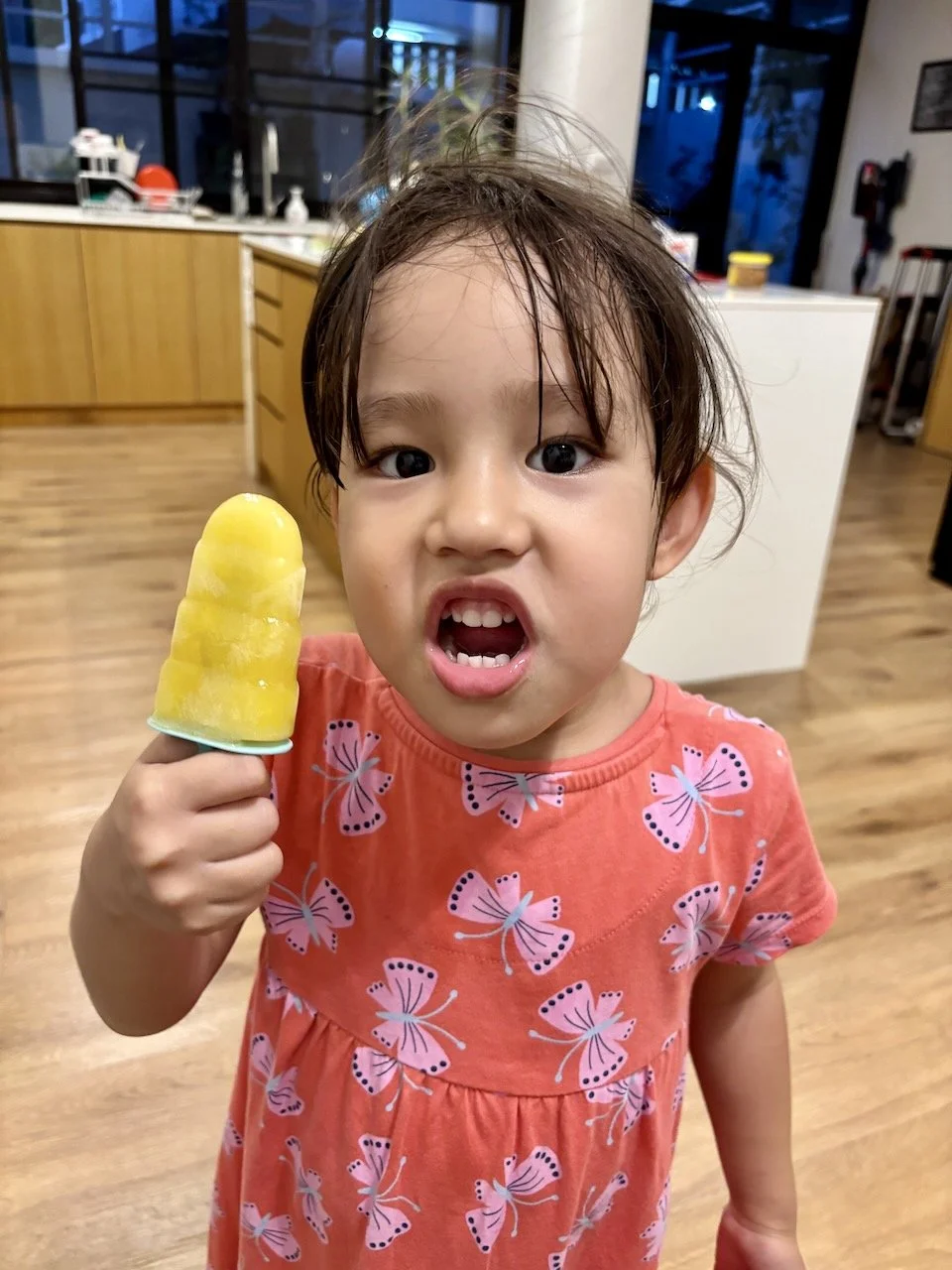 Trying the new IKEA popsicle molds.