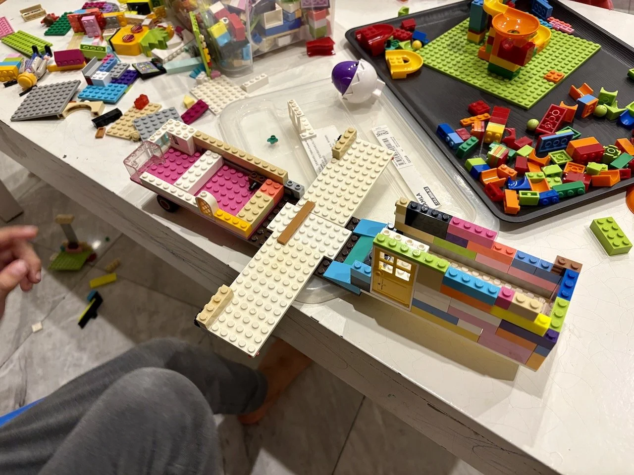Airplane in progress.