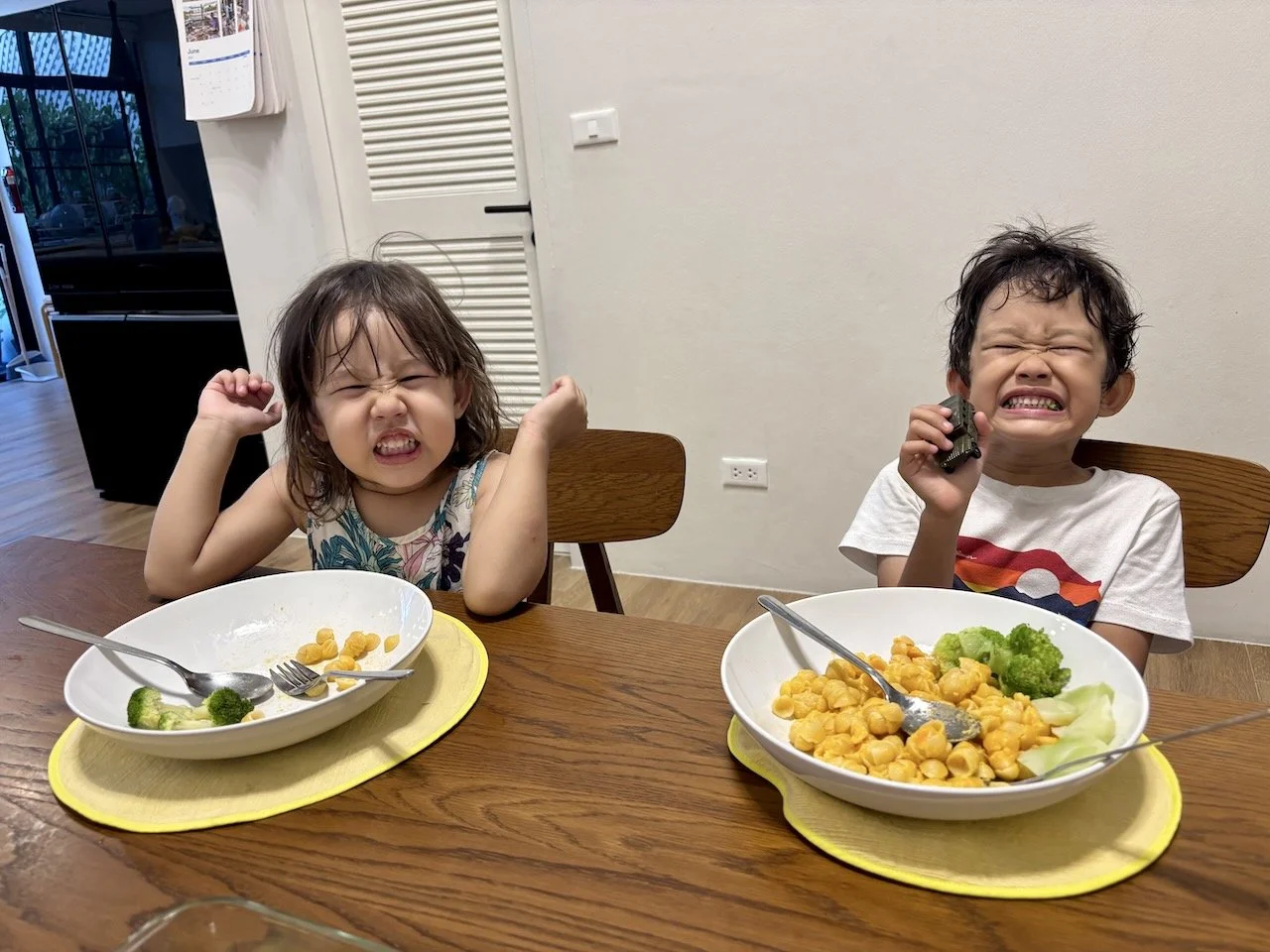 These two worked up an appetite!
