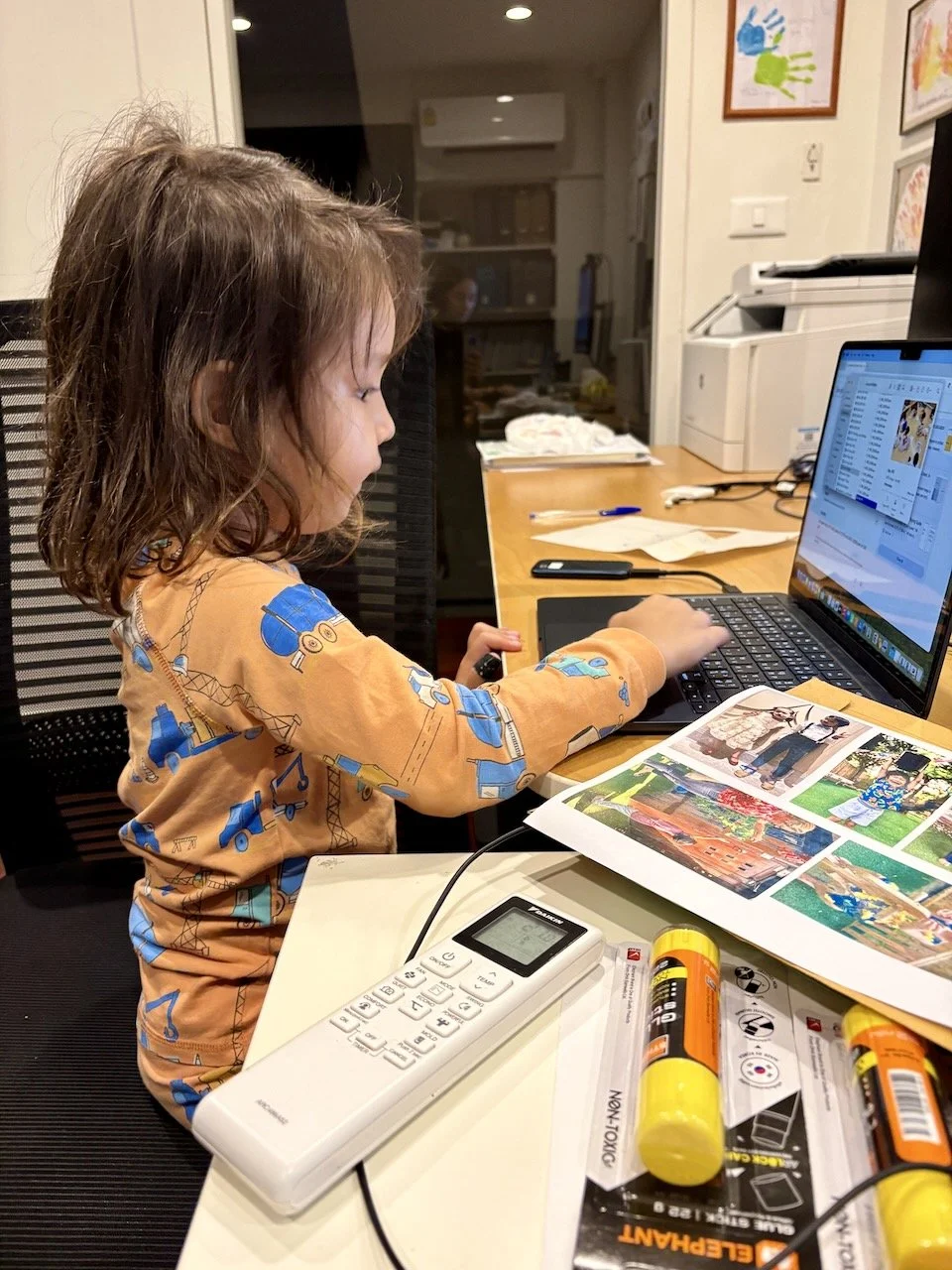 And Lucy has decided to self-learn graphic design.