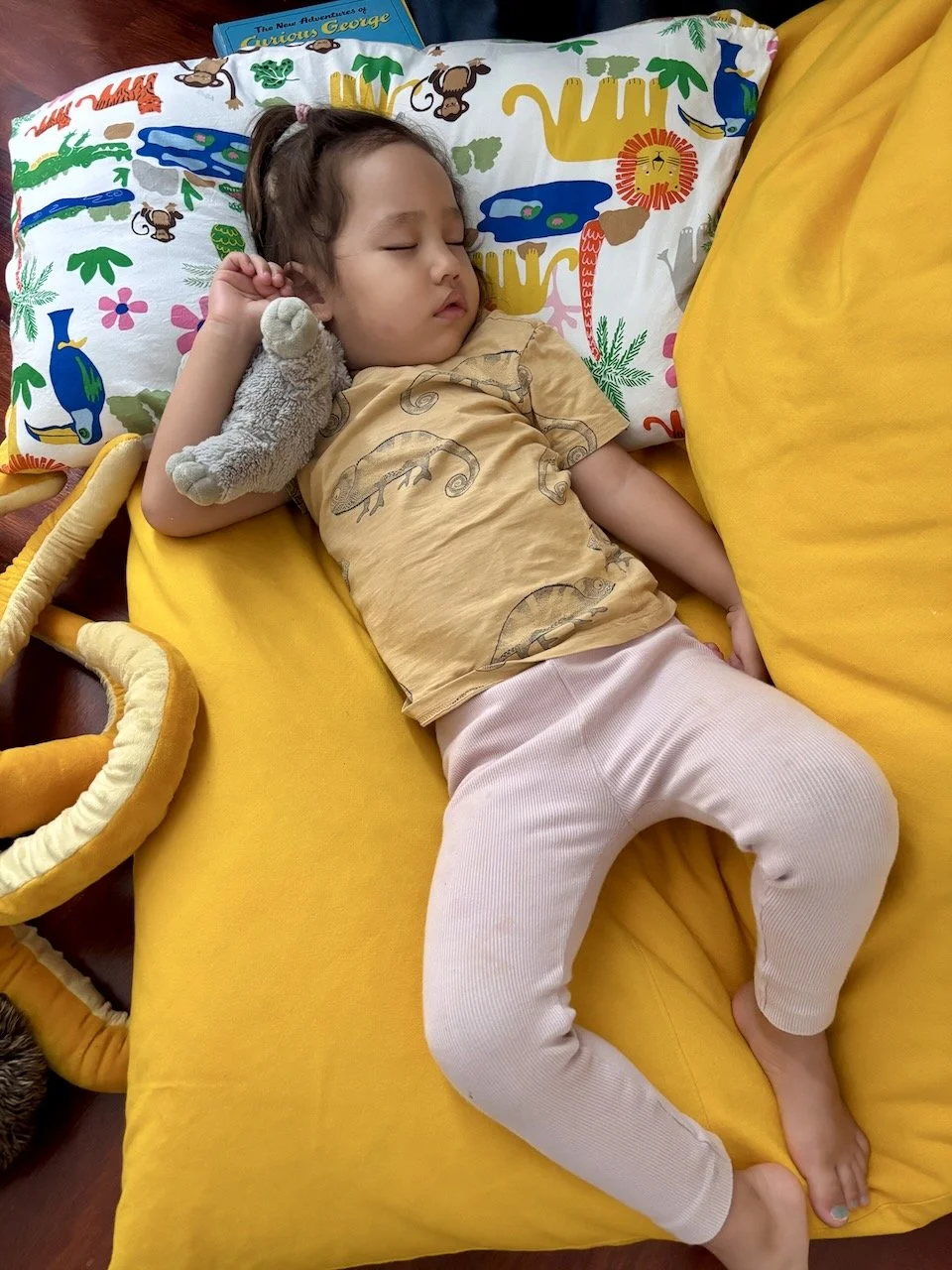 Someone's been getting up multiple times a night... and it's finally taking its toll.