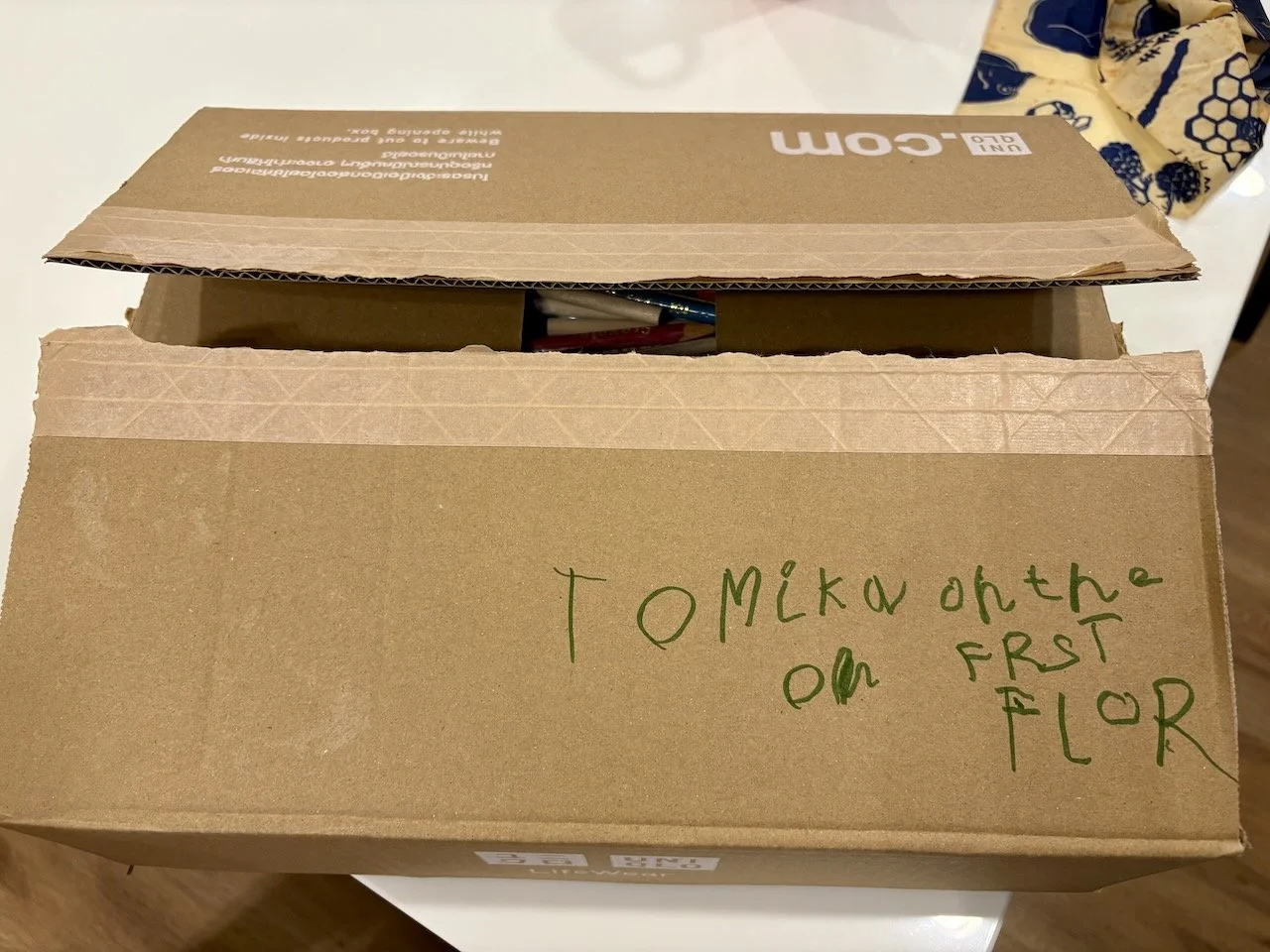 To Mika, on the first floor.