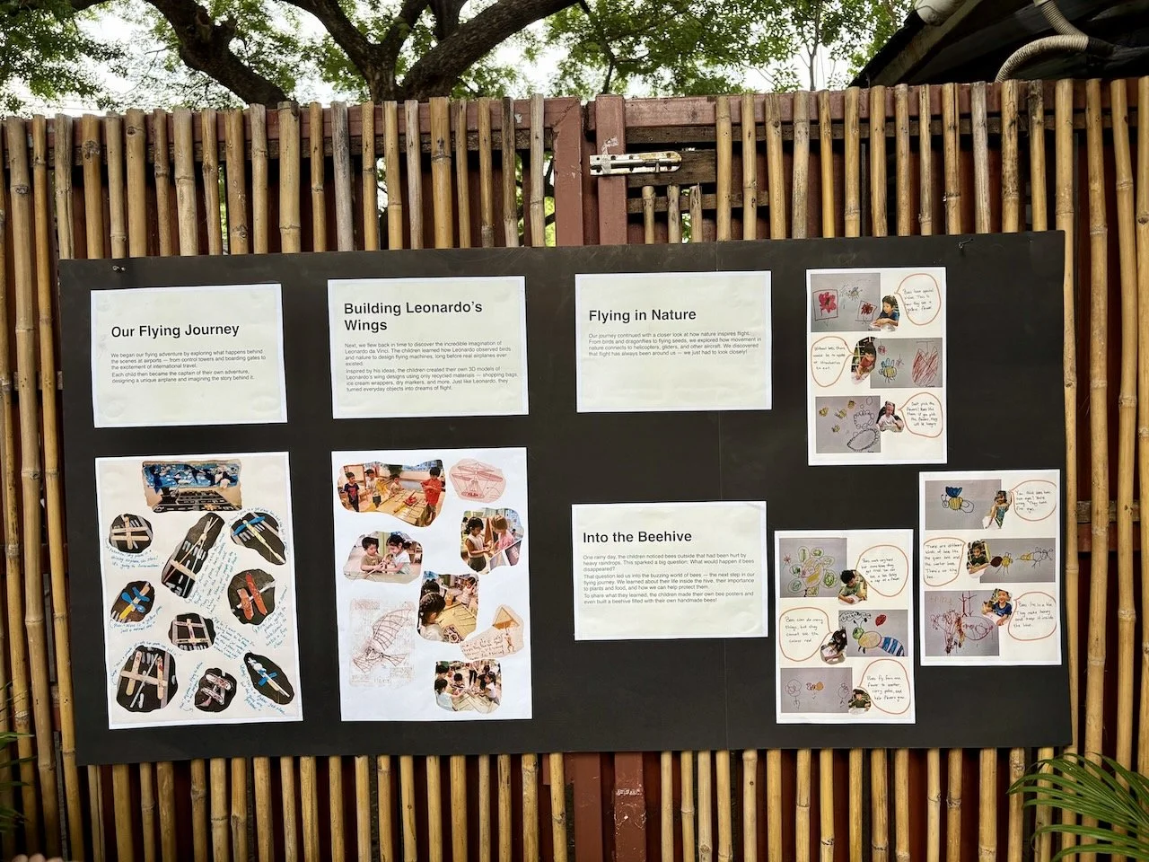 The theme is sustainability, and Arlo's class did a focus on bees.