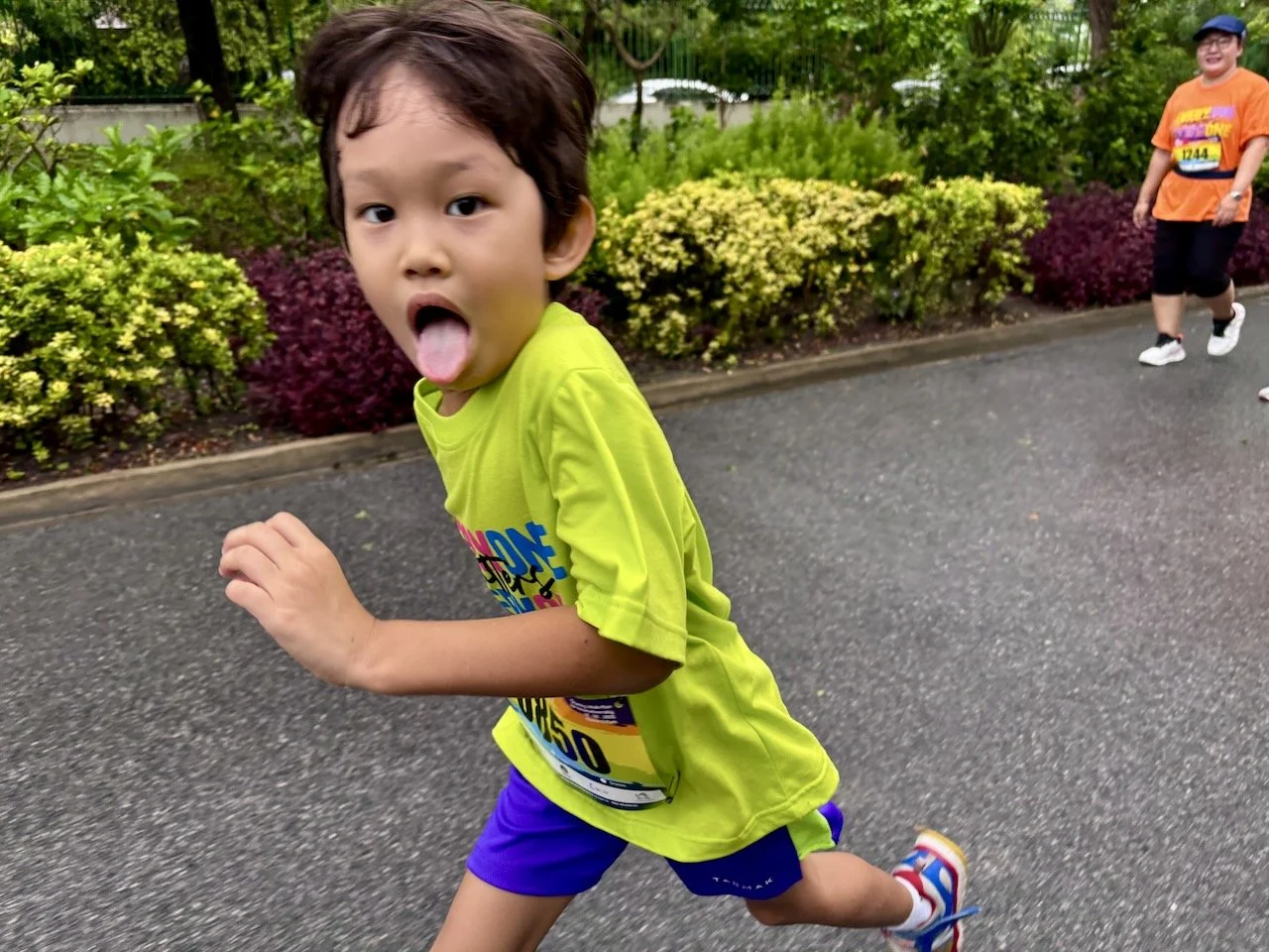 Arlo made a good attempt at running.