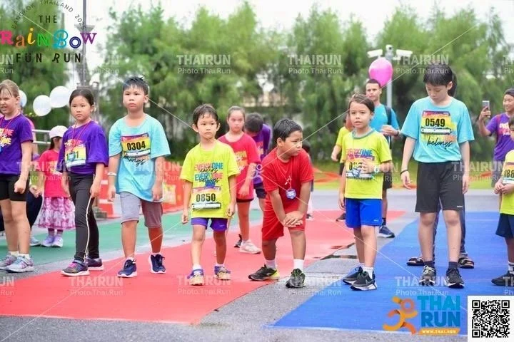 He was probably the smallest (or certainly the youngest) "big kid" on the starting line.