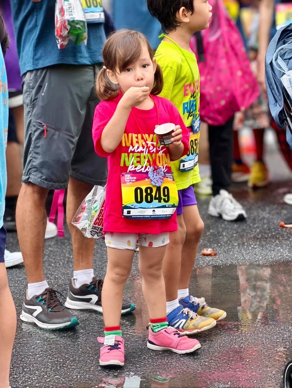 It's not a bad picture of her. But they missed her 2nd and 3rd ice creams.