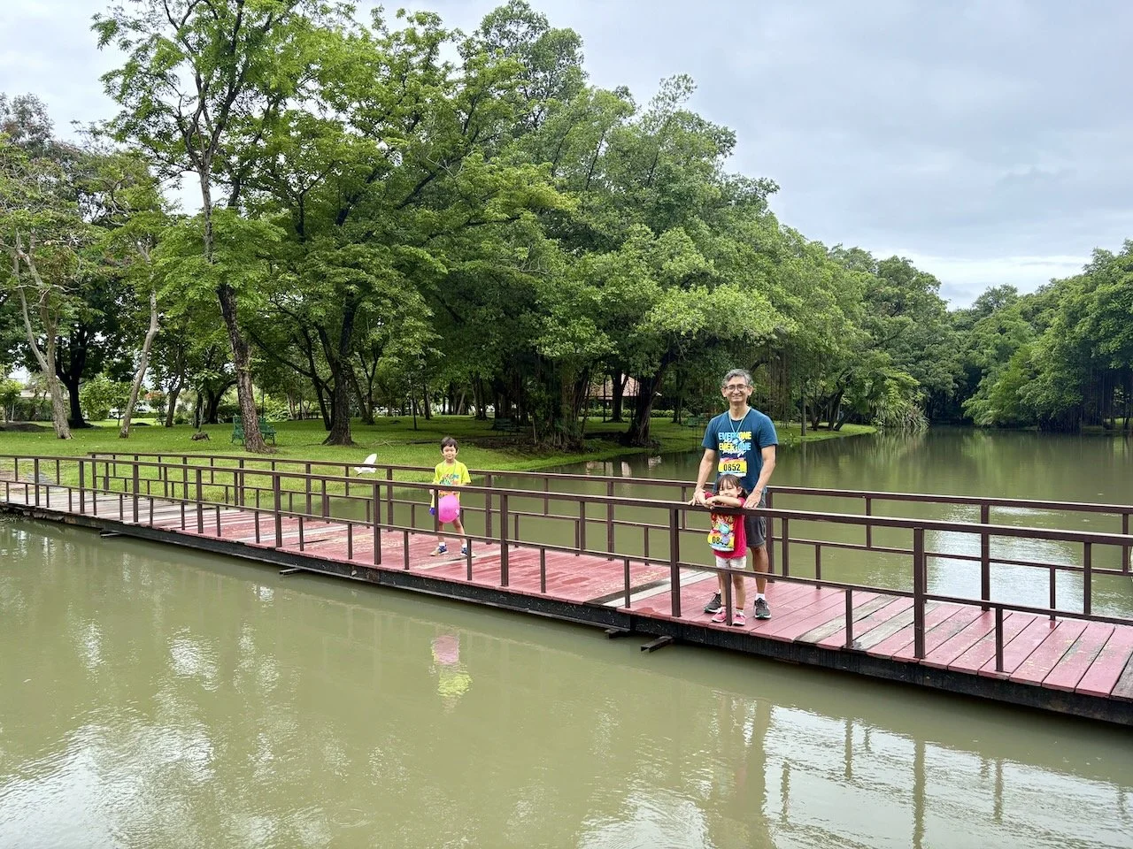 Walking through the 'Asian Garden'.