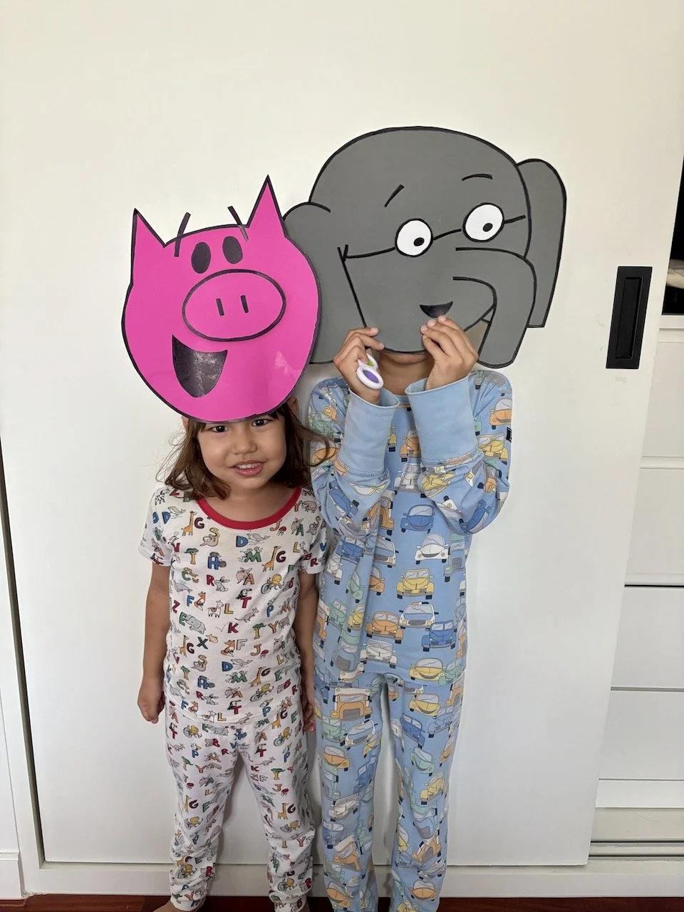 Gerald and Piggie have very similar PJs to Arlo and Lucy. What a coincidence.