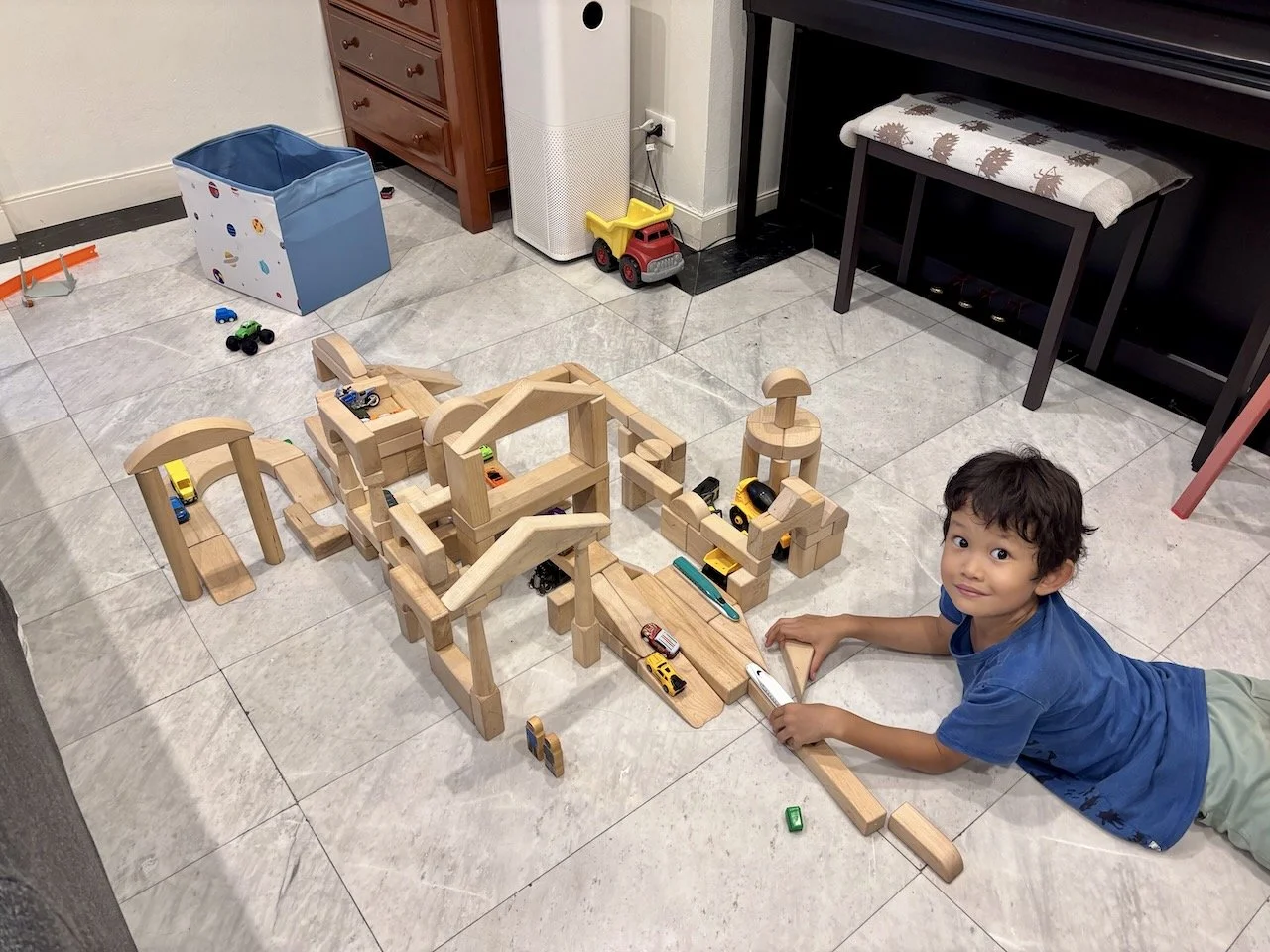 His elaborate city.