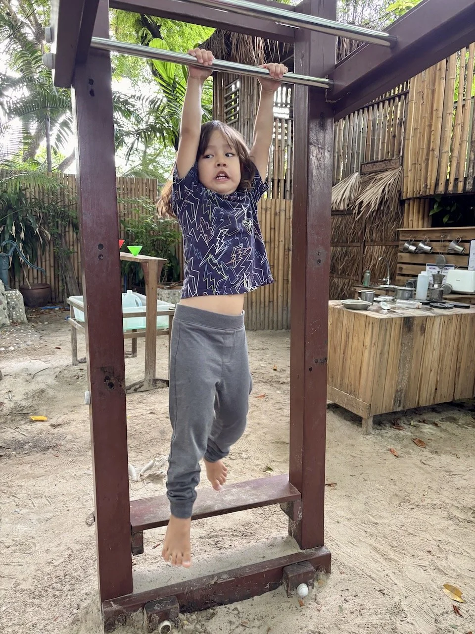 Lucy is ready to take on the big kids' side.