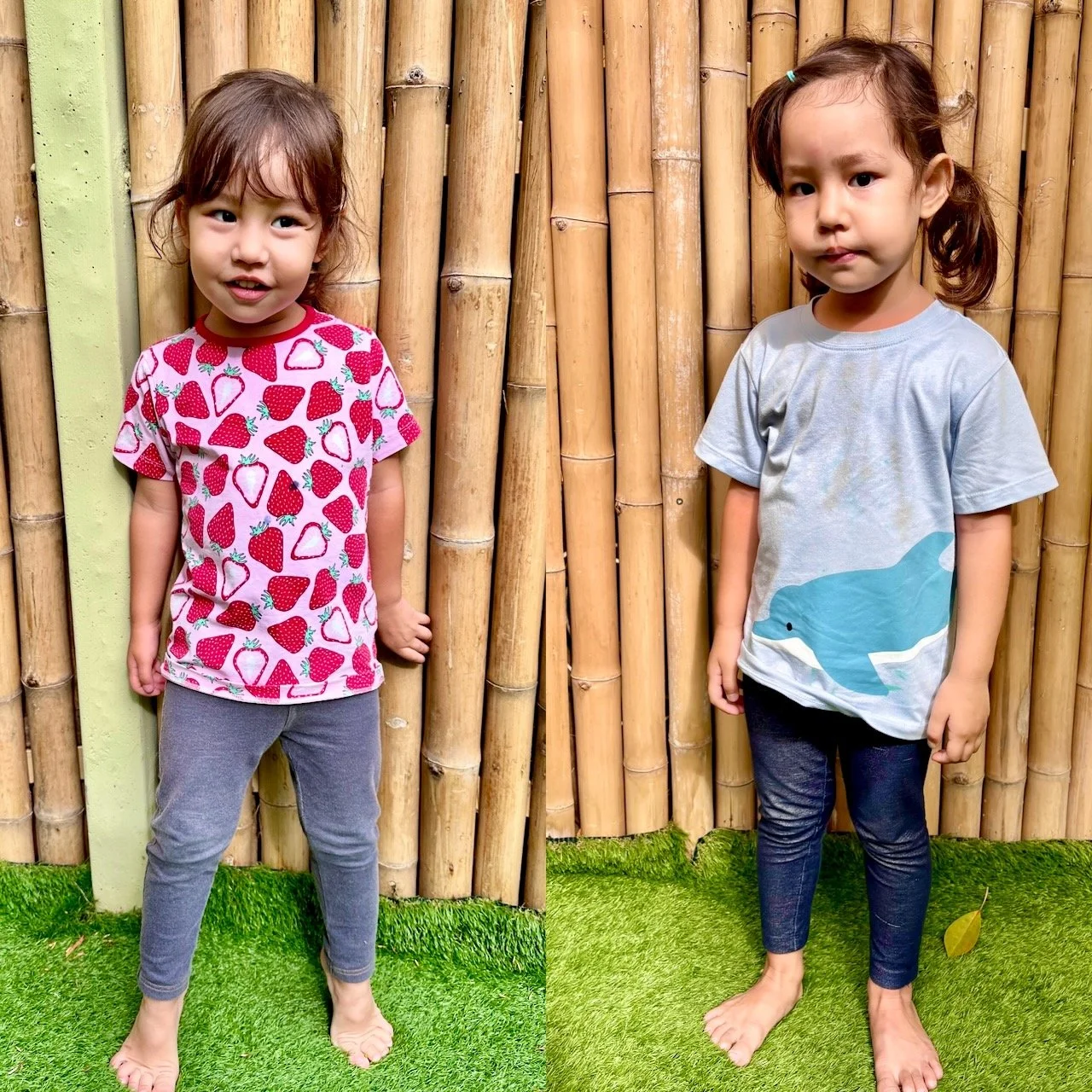 First day vs. last day of school for Lucy: what's changed is the sass (I mean, confidence).