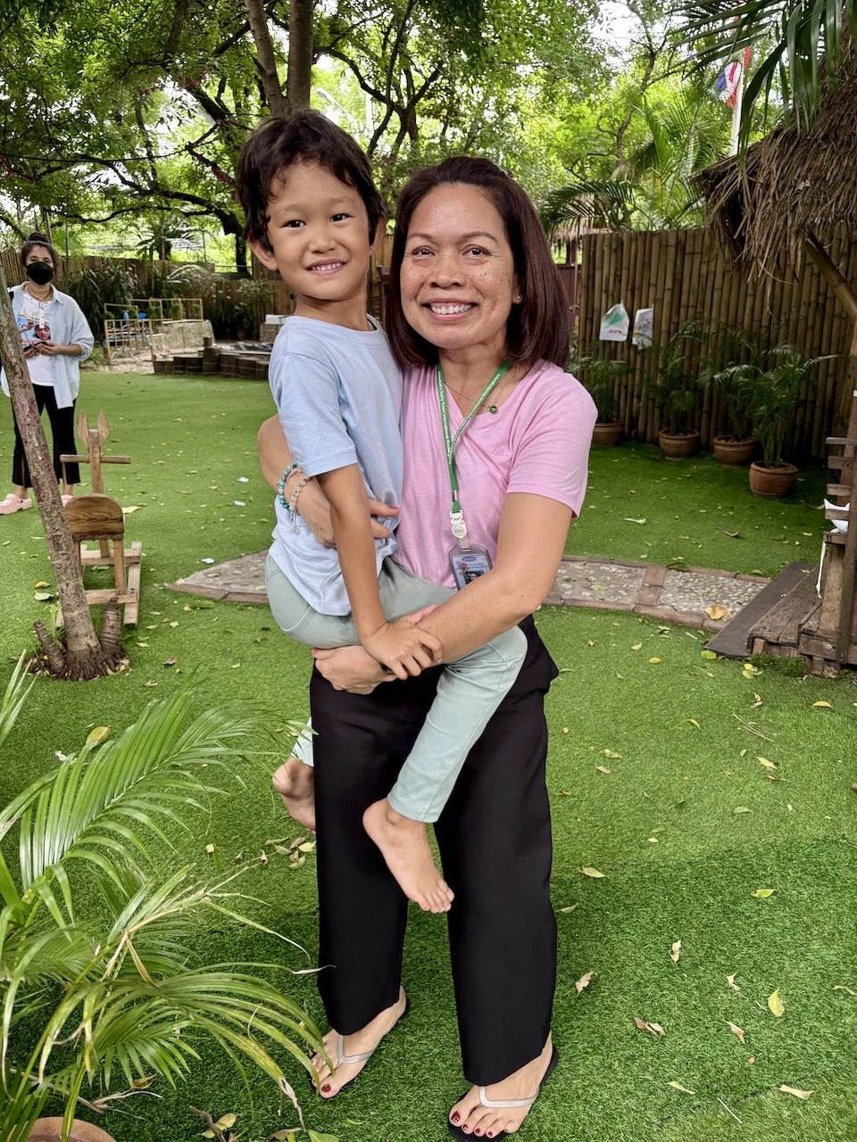 Arlo *finally* let's P'Toi pick him up. After 4 years.