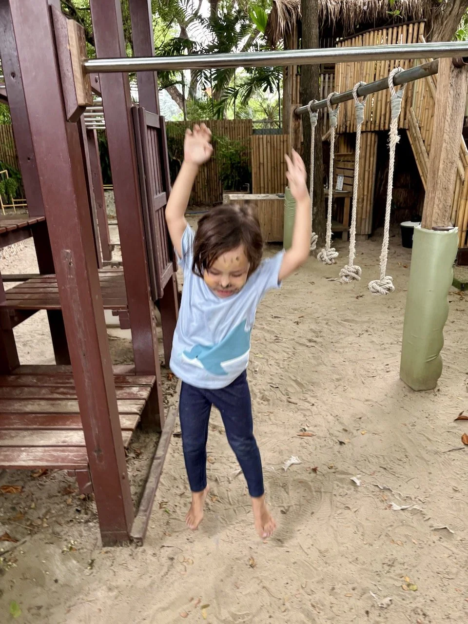 Getting in one last swing.