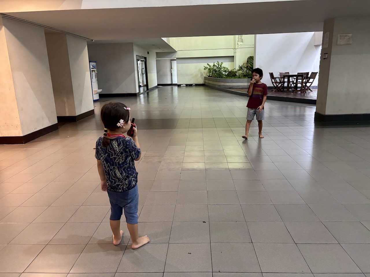 The parents followed a few short minutes later, when reports of a leak and water all over the floor came via the radio waves.