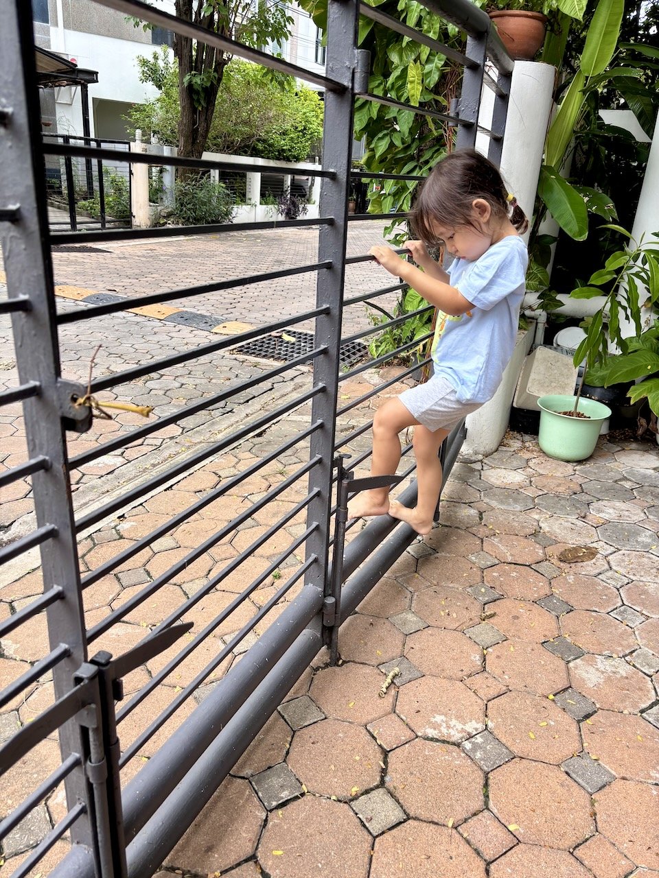 No supressing the climber in her.