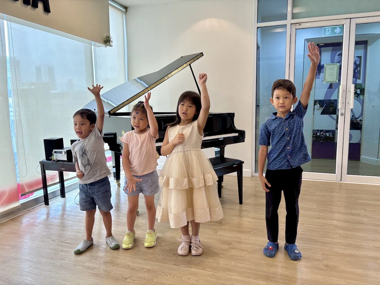 And finally some singing and dancing altogther.