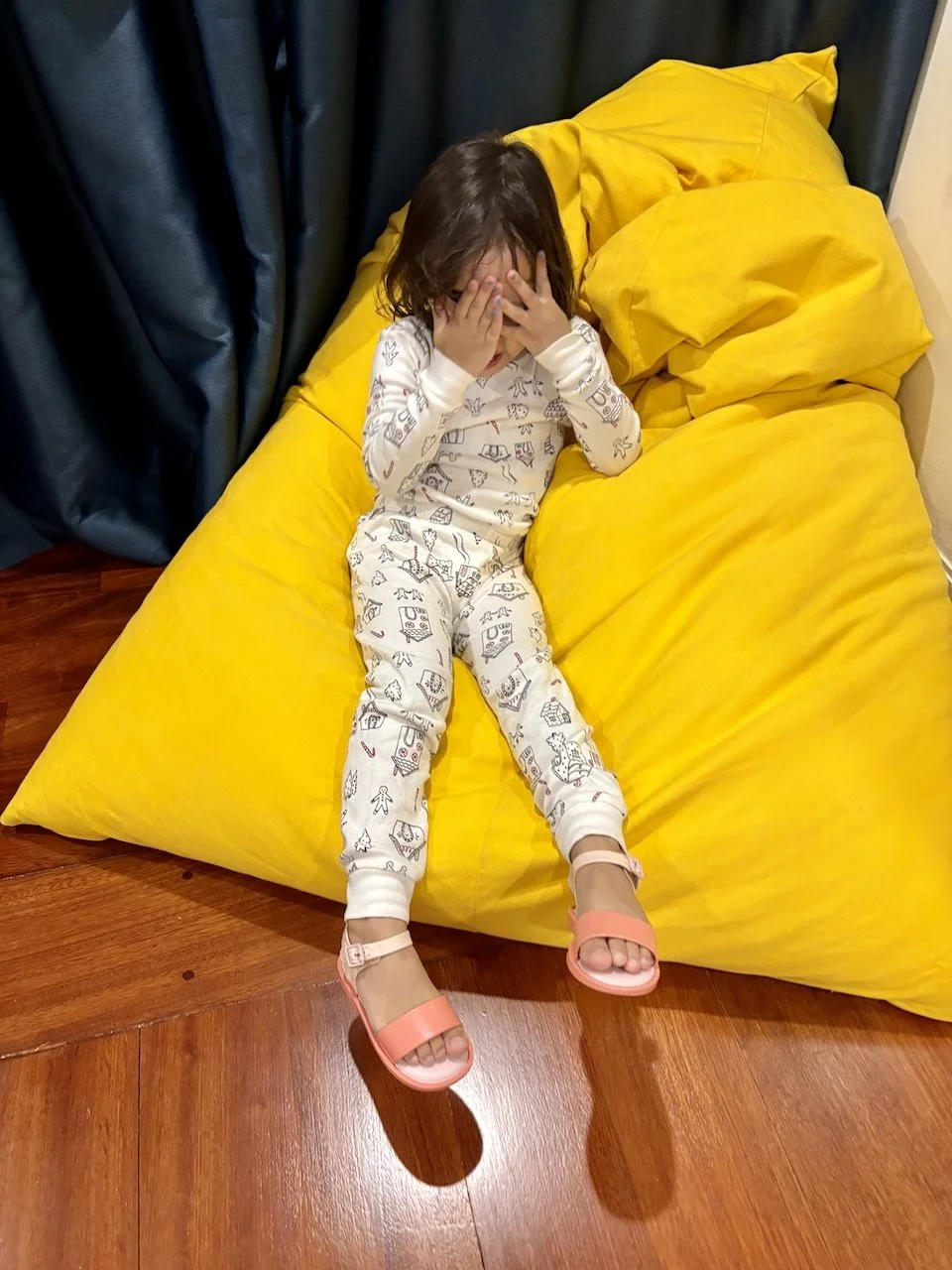 Lucy and her favorite shoes (which she's never actually worn out).