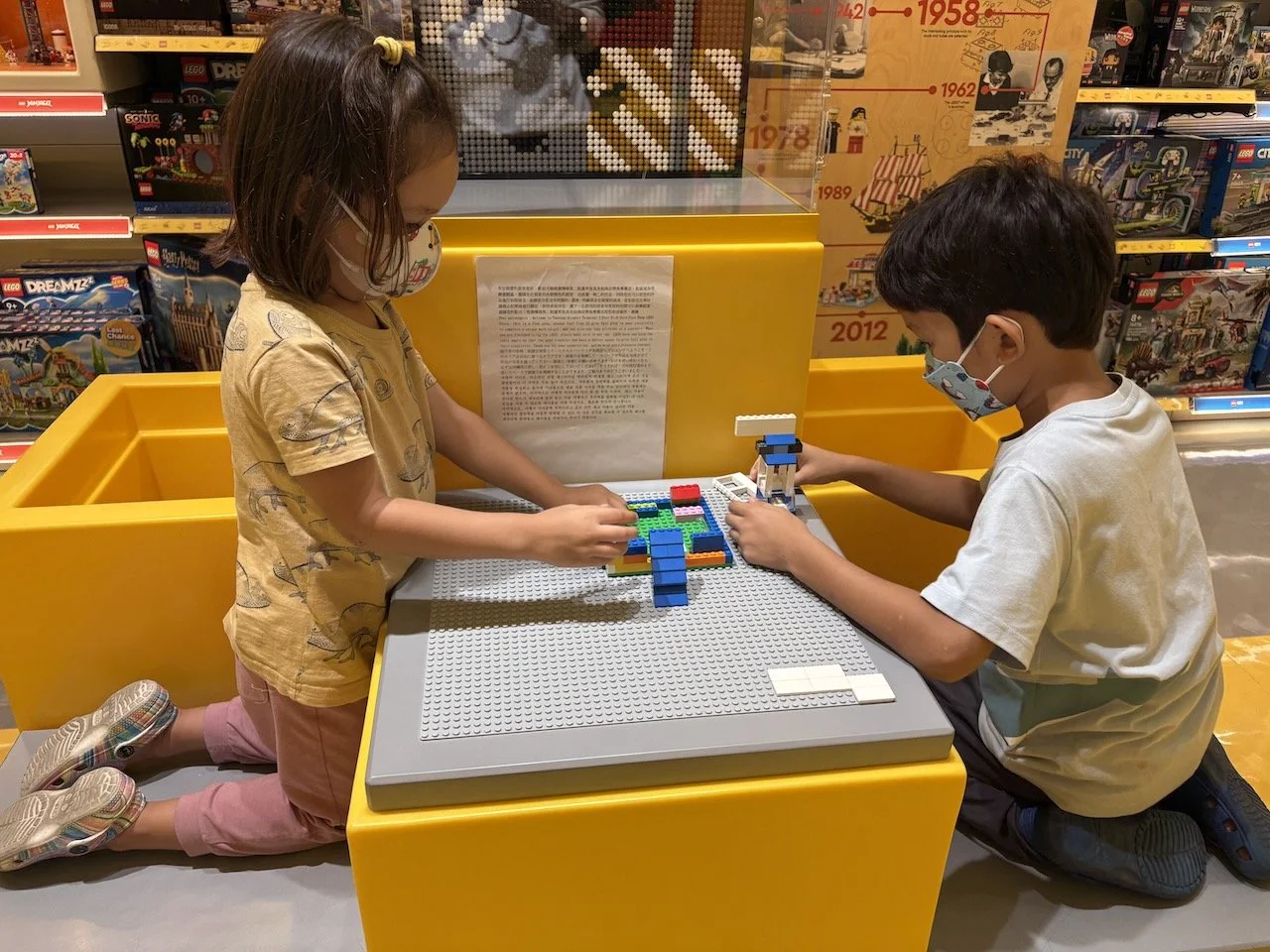 Then we discovered the LEGO store, where we hung out for the rest of our layover.