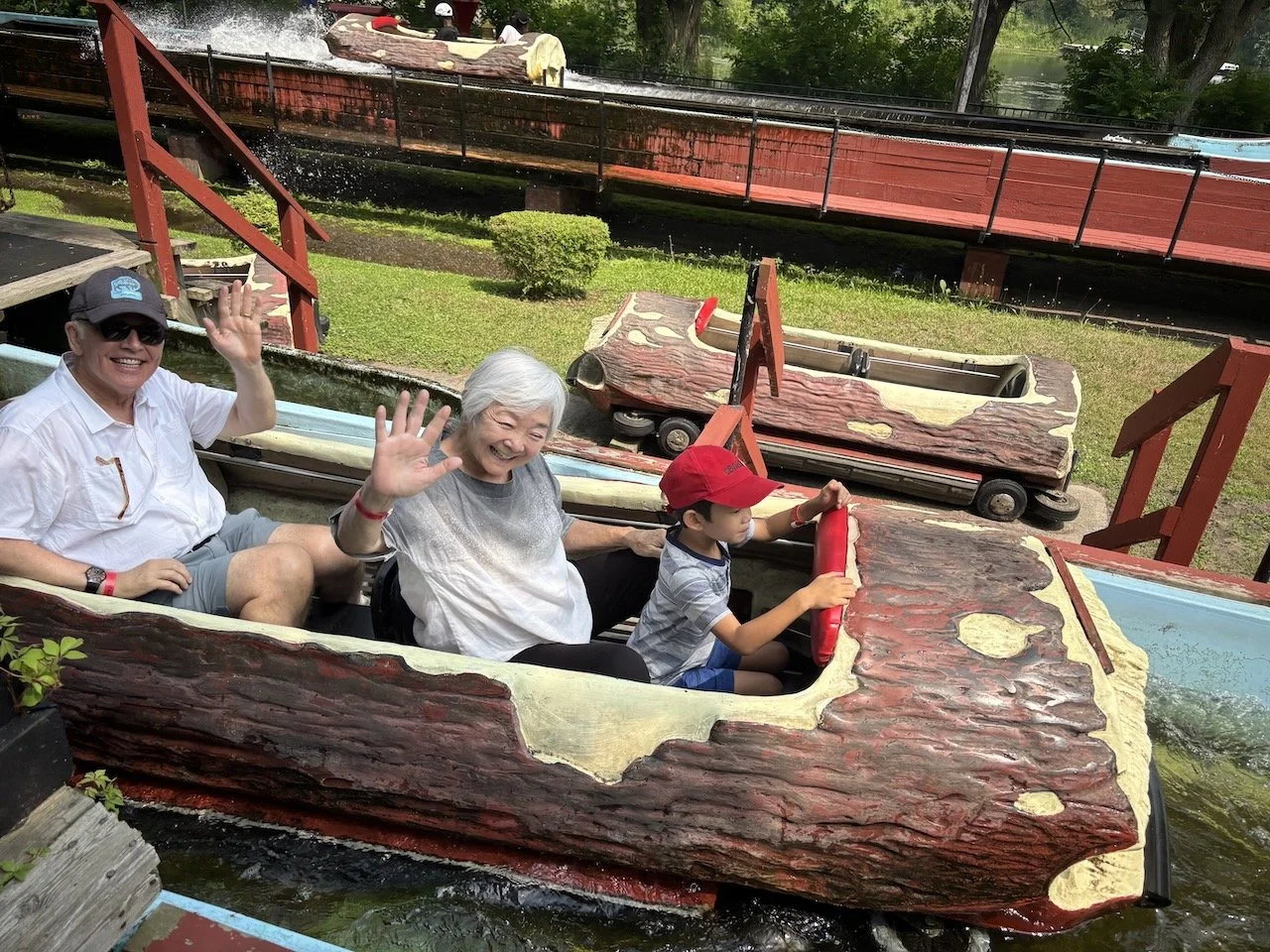 And the ever-popular log flume.