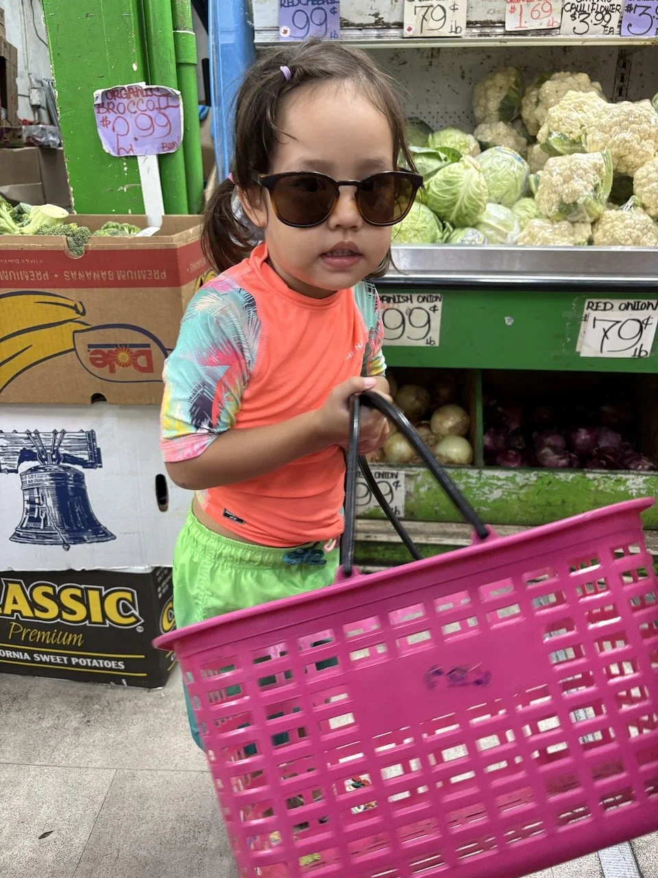Still energy to do some veggie shopping once we got home.