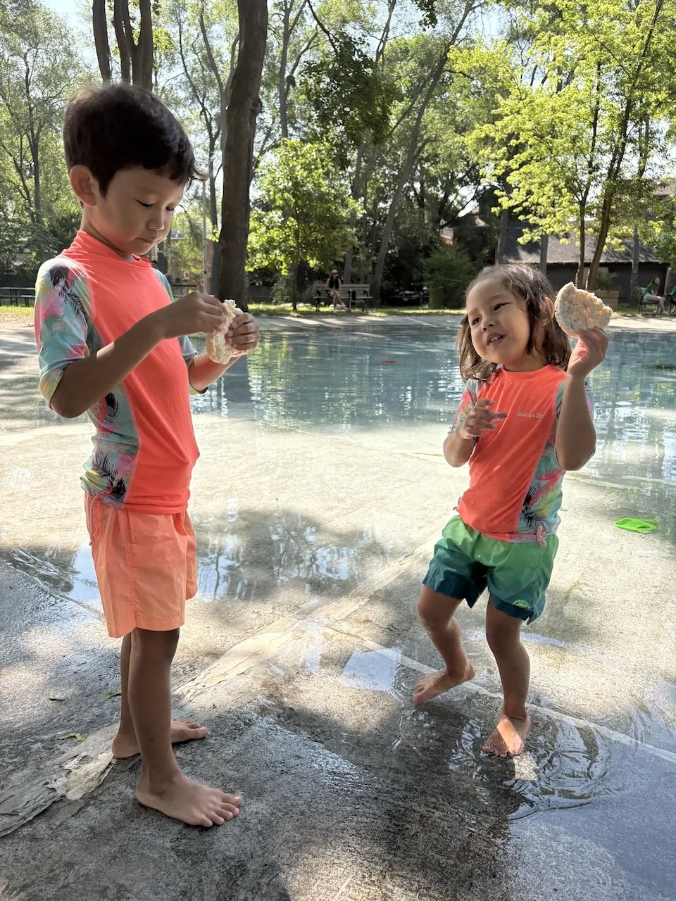There's also a giant splashpad.