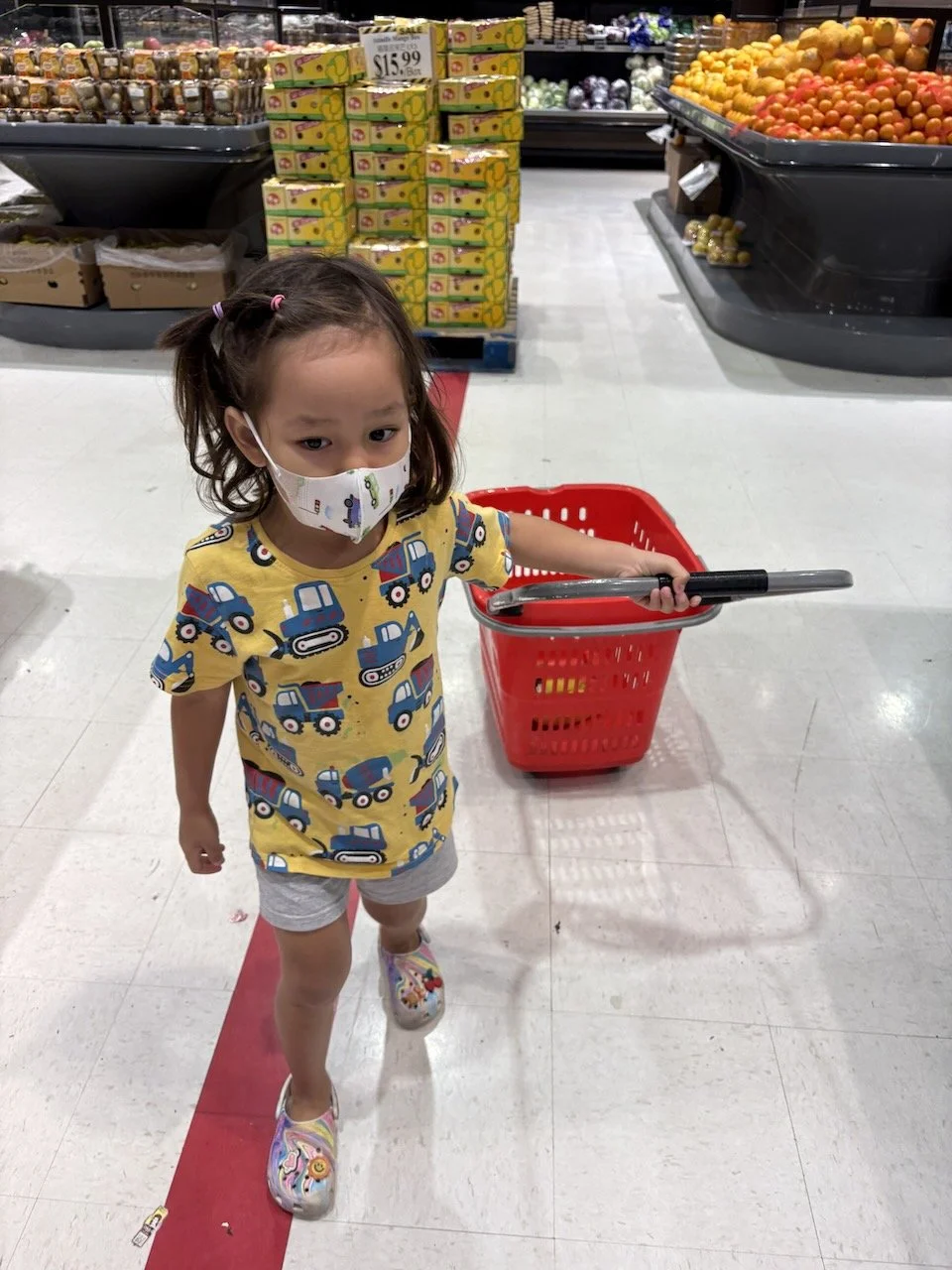 "Swinging by" Nations grocery store "on the way home".