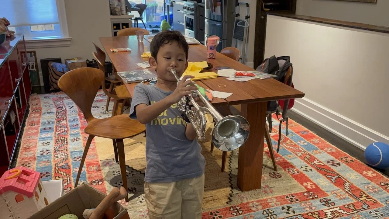 Oh no. Someone found the old trumpet.