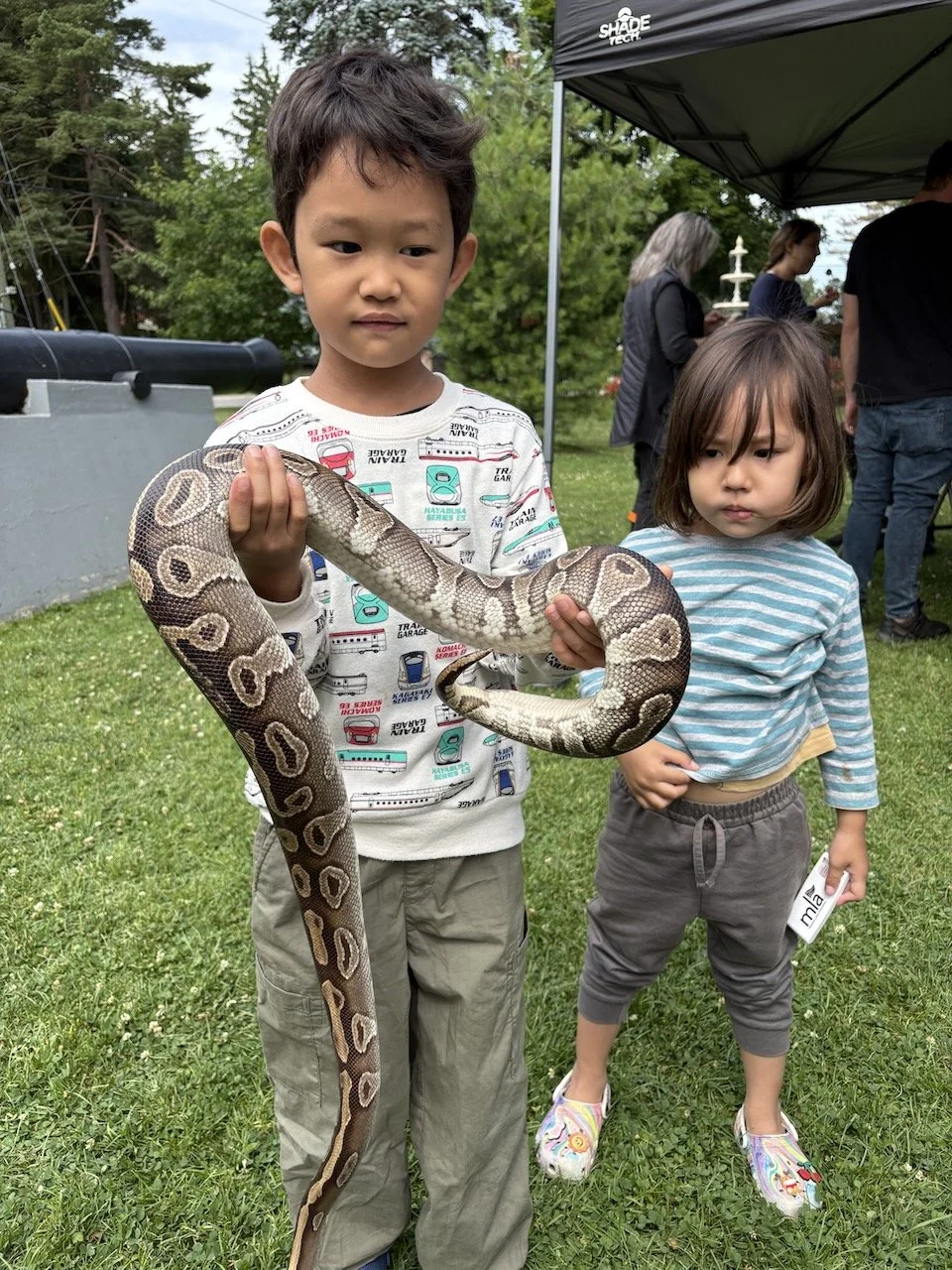 Didn't expect to be holding a python there!