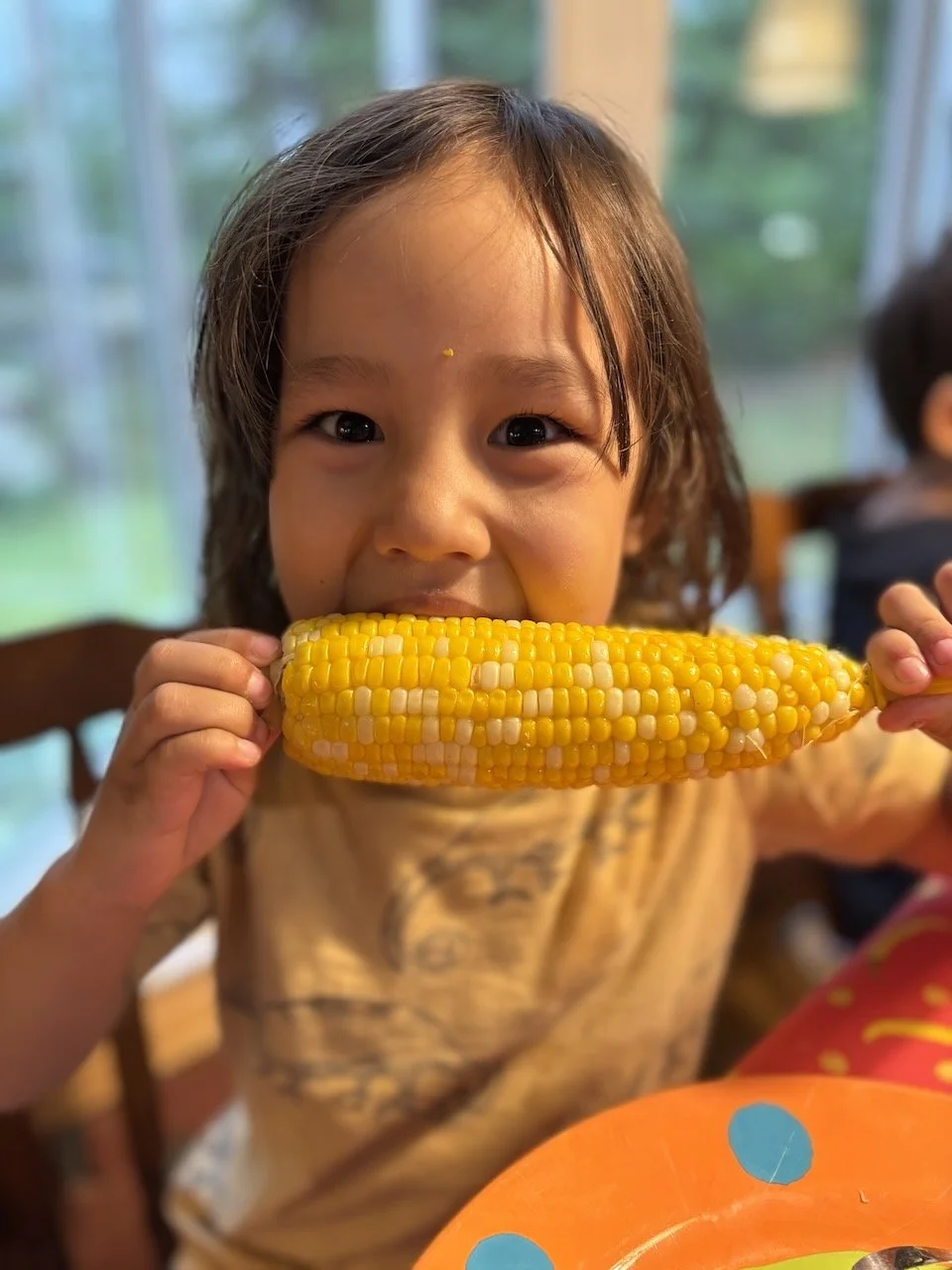 Delicious, sweet Ontario corn for dinner.